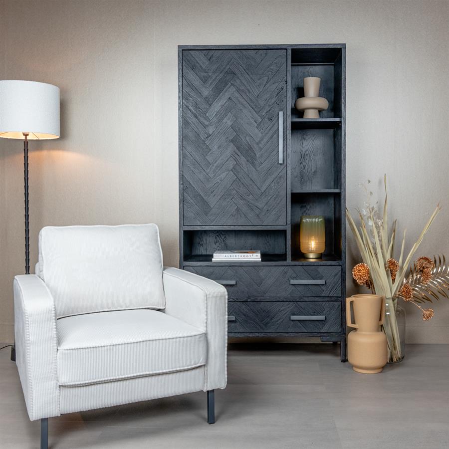 Tower Living Fauteuil Norwich – Bekleed met Luxe Lara Stof